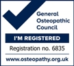 General Osteopathic Council Registered